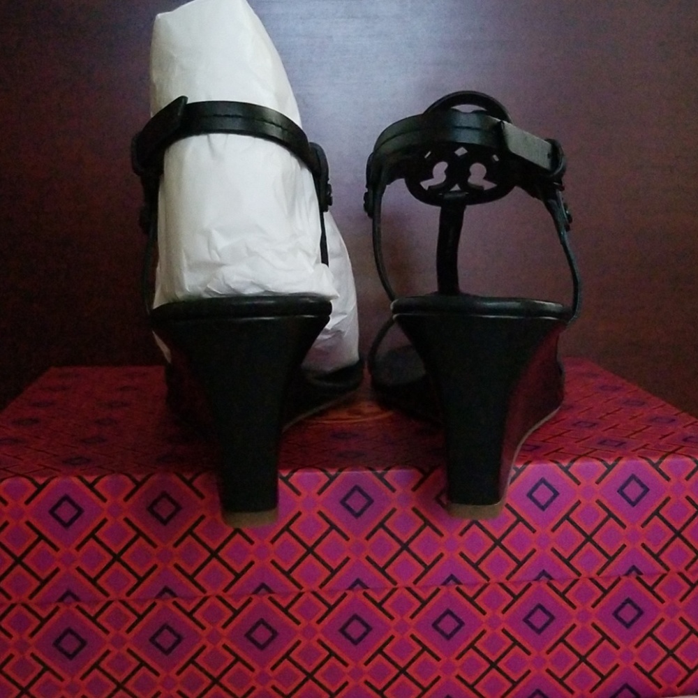 ** SOLD**NIB! TORY BURCH MILLER 60MM WEDGE SANDALS - Picture 5 of 8
